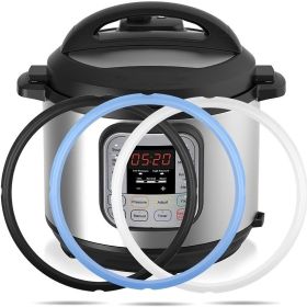 1pc Silicone Sealing Ring For Instant Pot; 3 Quart; 5 & 6 Quart; 8 Quart; Instant Pot Gasket; Replacement Rubber Seals - Transparent - 8qt