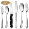 48-Pieces Silverware Set Stainless Steel Flatware Cutlery Utensil Set Spoons - Kosbon