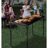 20" x 48" Folding Table Black - Plastic Dev Group - Blcak