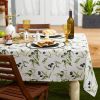 Outdoor Patio Table Decor Tablecloth with Zipper 60 Inch Round - As pic show - Style E