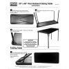 20" x 48" Folding Table Black - Plastic Dev Group - Blcak