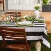 Outdoor Patio Table Decor Tablecloth with Zipper 60 Inch Round - As pic show - Style C