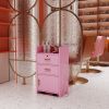 Locking Beauty Salon Storage Cabinet Hair Dryer Holder Stylist Equipment Drawer - as Pic