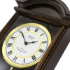 Bedford Clock Collection George 22 inch Chestnut Brown Wood Chiming Vintage Pendulum Wall Clock - Bedford Clocks