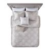 5 Piece Crushed Velvet Comforter Set - as Pic