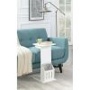 Designs2Go Abby Magazine C End Table - White