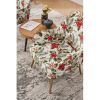 Modern Mid Century Chair velvet Sherpa Armchair for Living Room Bedroom Office Easy Assemble - Velvet - White