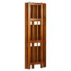 38" 3 Tier Folding Bookshelf - Honey