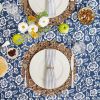 Outdoor Patio Table Decor Tablecloth with Zipper 60 Inch Round - As pic show - Style A