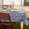 Outdoor Patio Table Decor Tablecloth with Zipper 60 Inch Round - As pic show - Style A