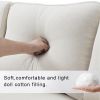 104" 4-Seater Modern Linen Fabric Sofa with Armrest Pockets and 4 Pillows,Minimalist Style Couch for Living Room, Apartment, Office,3 Colors  - Beige