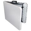 4' Folding Banquet Table Off-White - Plastic Dev Group - White