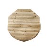 38.58"Three-dimensional Embossed Pattern Design American Retro Style Coffee Table - as Pic