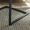 C-Shape Metal End Table, Espresso/Black Finish - Espresso/Black
