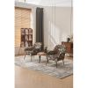 Modern Mid Century Chair velvet Sherpa Armchair for Living Room Bedroom Office Easy Assemble - Velvet - Black
