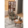 Modern Mid Century Chair velvet Sherpa Armchair for Living Room Bedroom Office Easy Assemble - Velvet - Black