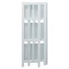 38" 3 Tier Folding Bookshelf - White