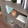 35.27" 3 Shelves Beginnings Bookcase Silver Sycamore - brown