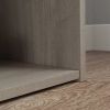 35.27" 3 Shelves Beginnings Bookcase Silver Sycamore - brown