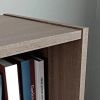 35.27" 3 Shelves Beginnings Bookcase Silver Sycamore - brown