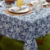 Outdoor Patio Table Decor Tablecloth with Zipper 60 Inch Round - As pic show - Style A