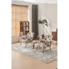 Modern Mid Century Chair velvet Sherpa Armchair for Living Room Bedroom Office Easy Assemble - Velvet - White