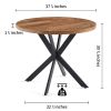 Table Leg Only!! Easy-Assembly Round Dining Table,Coffee Table for Cafe/Bar Kitchen Dining Office - as Pic