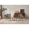 Modern Mid Century Chair velvet Sherpa Armchair for Living Room Bedroom Office Easy Assemble - Velvet - Black
